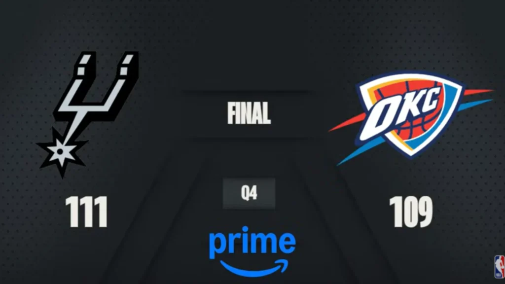 Spurs vs Thunder match stats