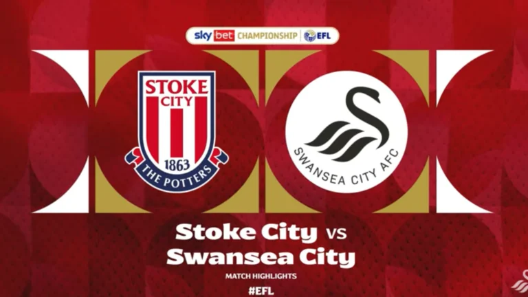 Stoke City vs Swansea Match Stats