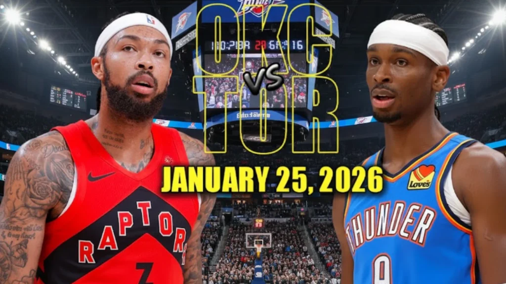 Raptors vs Thunder Match Stats
