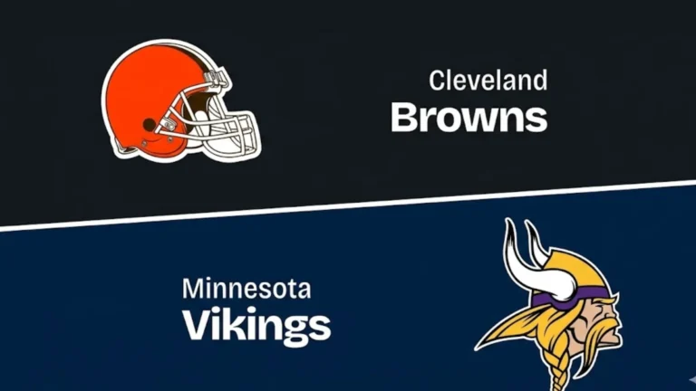 Minnesota Vikings vs Cleveland Browns Player Stats