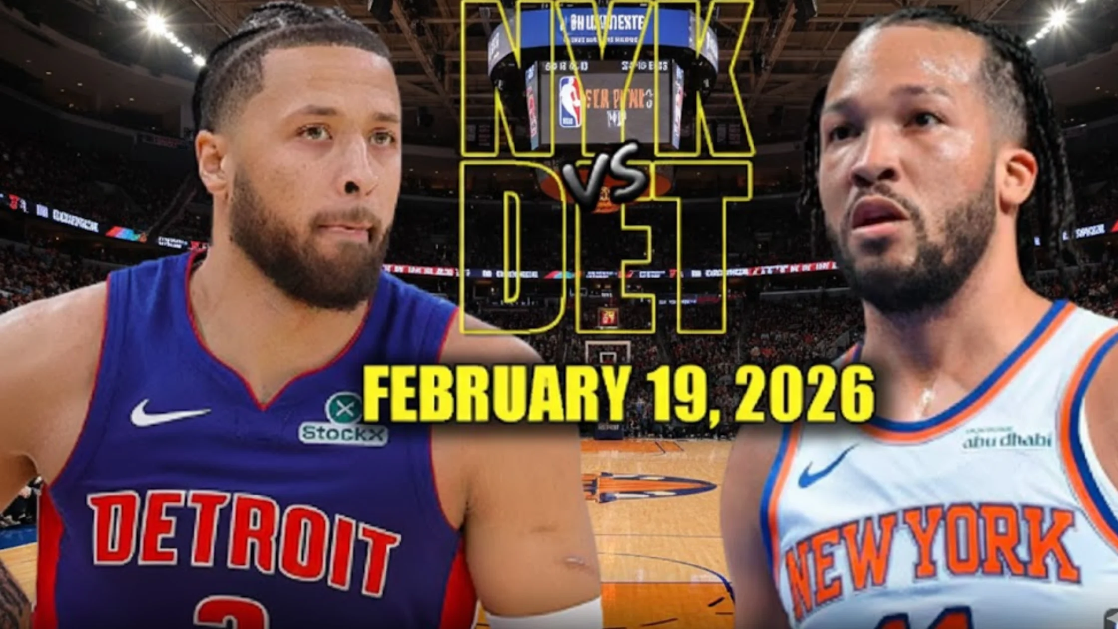 Pistons vs Knicks Match Stats