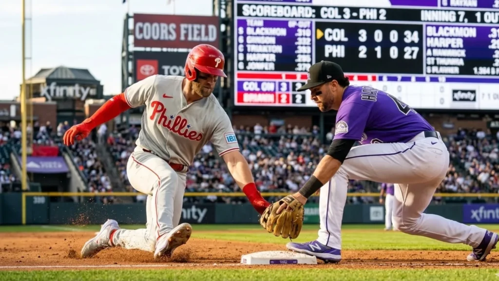 Colorado Rockies vs Phillies Match Player Stats Latest