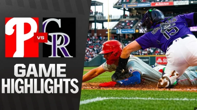 Colorado Rockies vs Phillies Match Player Stats Latest