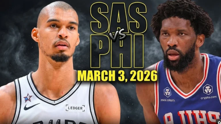 Spurs vs 76ers Match Stats