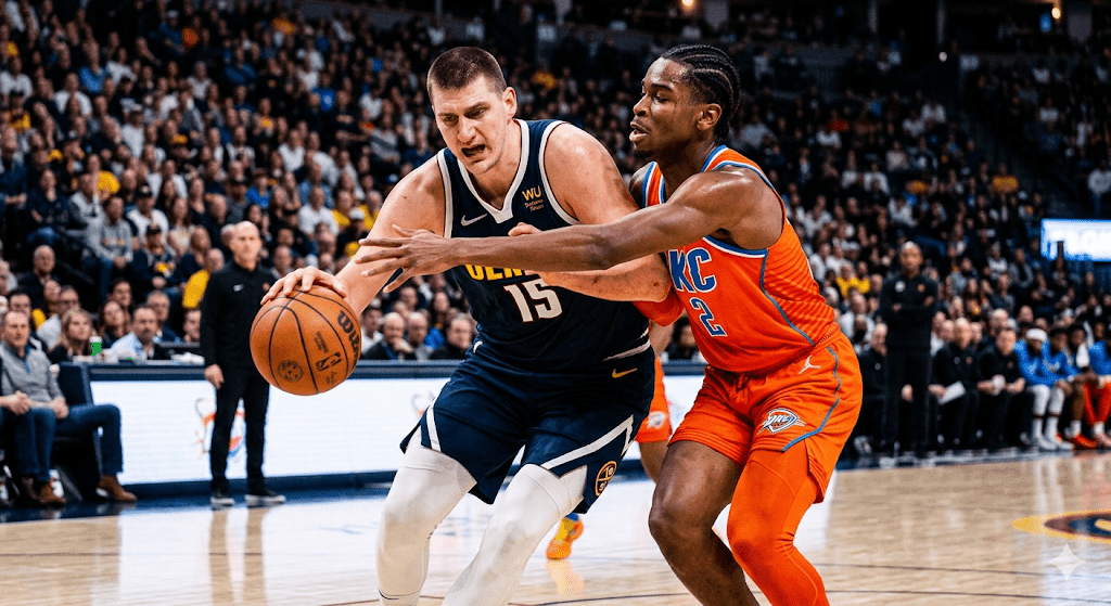 denver nuggets vs oklahoma city thunder match player stats