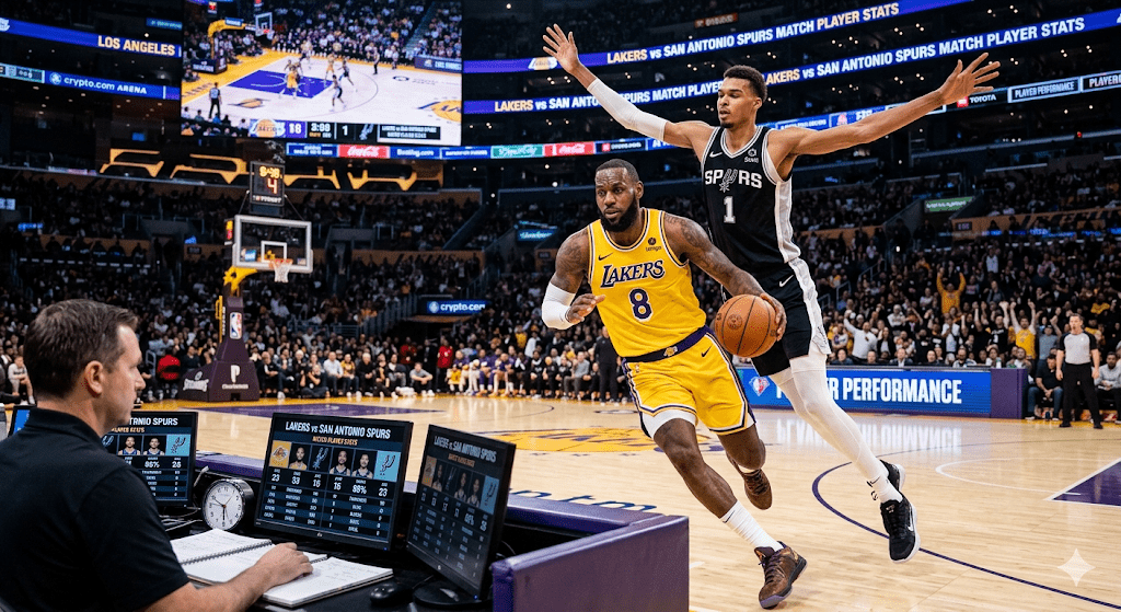 Lakers vs San Antonio Spurs Match Player Stats