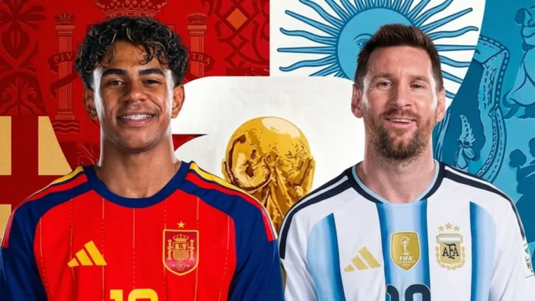 Spain vs Argentina Match Score and Stats