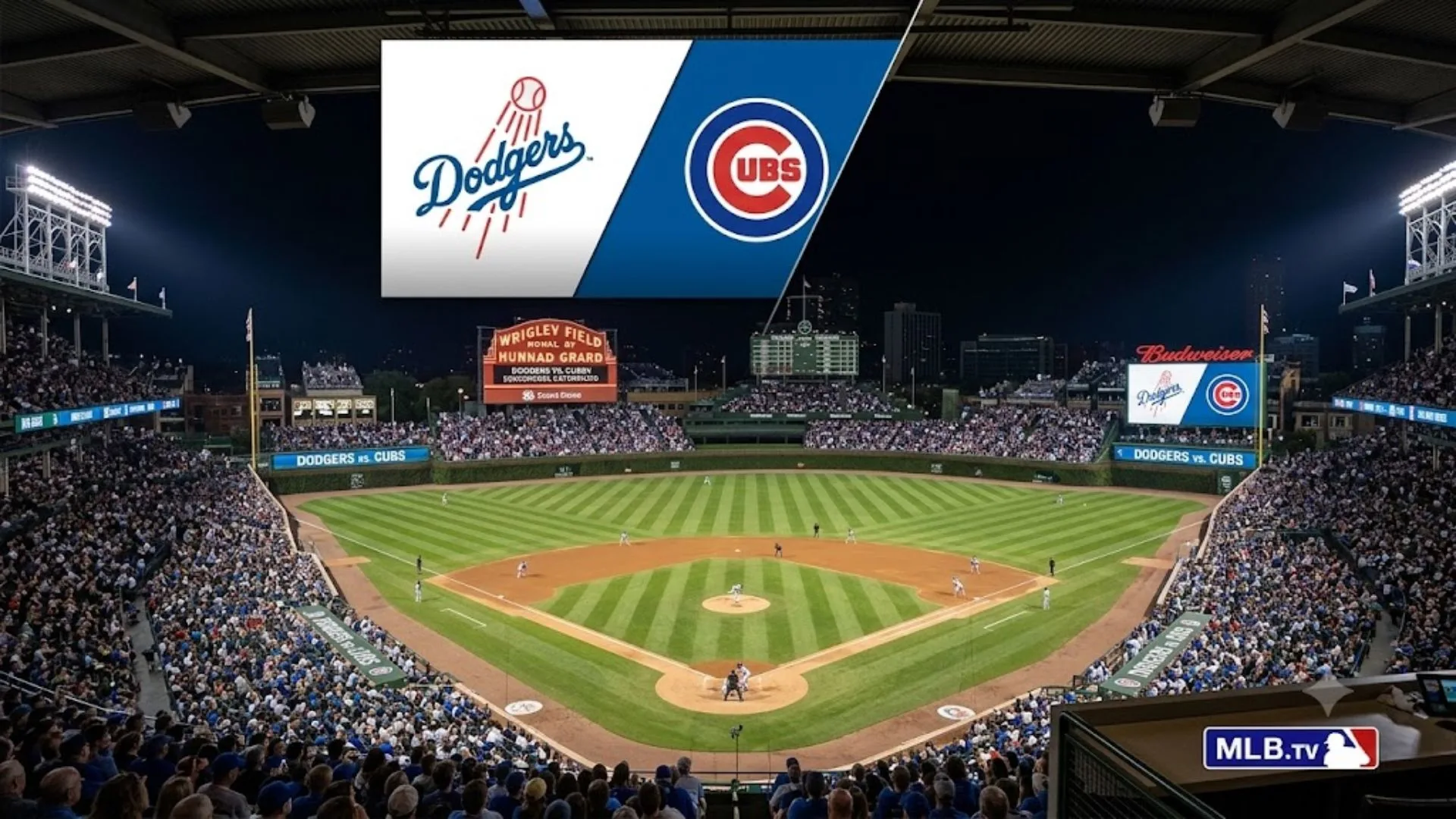 dodgers vs cubs match score