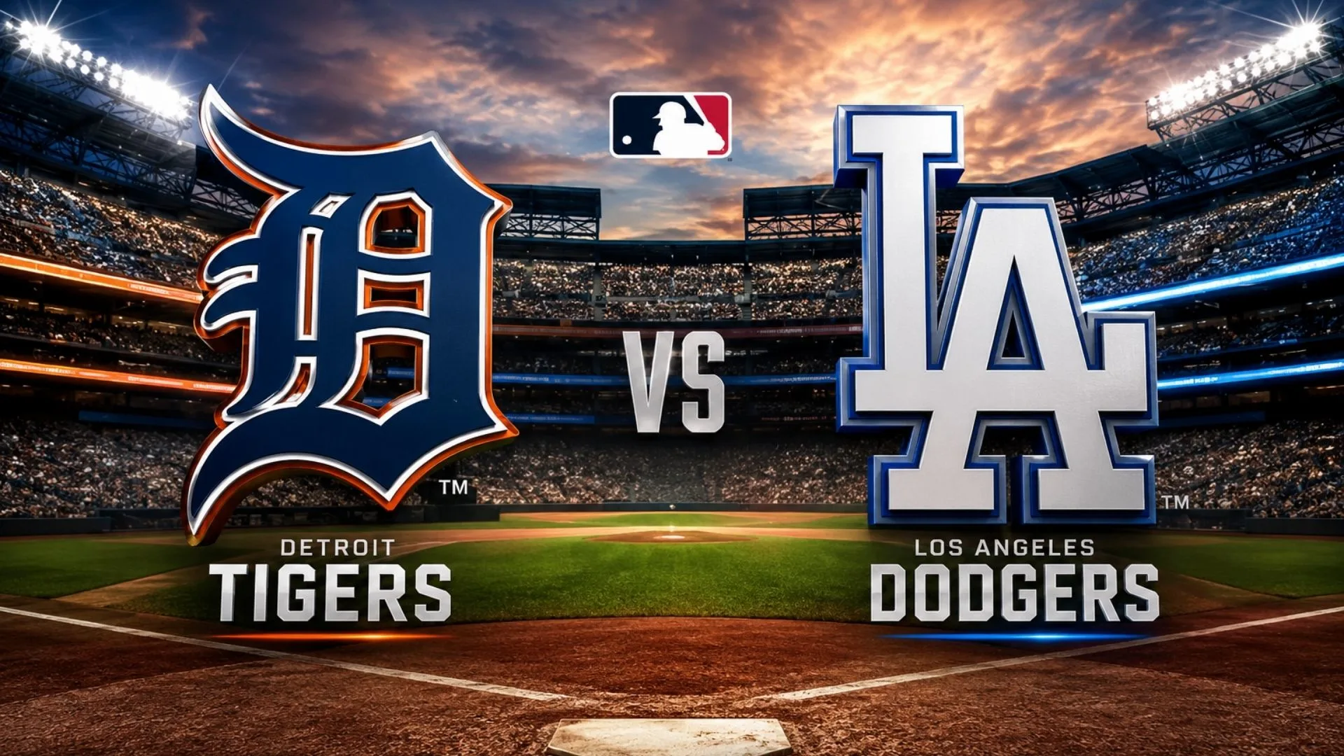 Detroit Tigers vs Los Angeles Dodgers Score and stats